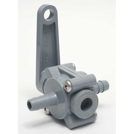 Zoro Select 3/4" Barb PVC Ball Valve Inline 2277290