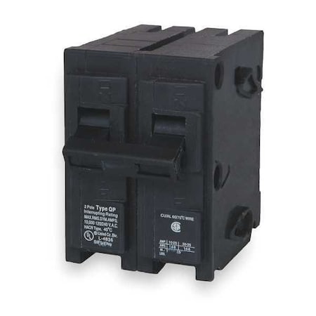 Siemens Miniature Circuit Breaker, Q Series, 30A, 2 Pole, 120/240V AC, 10kA at 120V AC Q230HID
