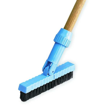 Tough Guy 8" Swivel Tile and Grout Brush, Blue Handle 3CPH2
