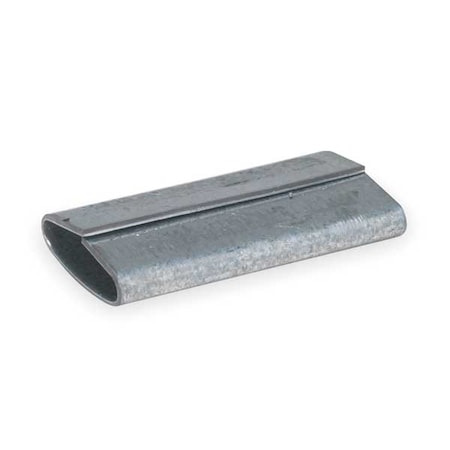 Zoro Select Strapping Seal, 1-1/4 In., Push, PK500 3CTW4