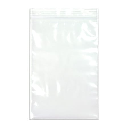 Zoro Select Reclosable Bag, Zip Seal, 24 in L, 14 in W, 4 mil Thick, Low Density Polyethylene (LDPE), Clear 3CUA2