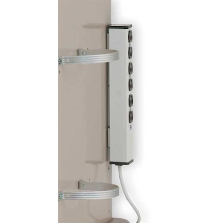 Metro Outlet Strip, Medical Grade, 15 ft., White MBA696