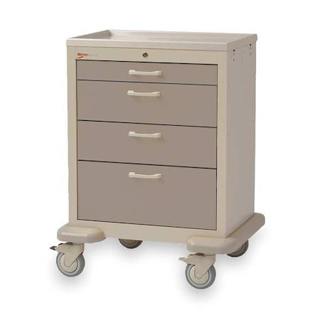 Metro Medical Cart, Steel/Polymer, Lt./Dk.Taupe MBX1210TL-TP