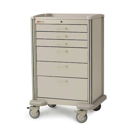 Metro Medical Cart, Steel/Polymer, Light Taupe MBX4101TL-LT