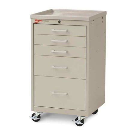 Metro Compact Cart, Steel/Polymer, Light Taupe MBC3110TL-LB