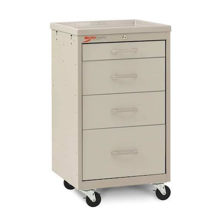 Metro Compact Cart, Steel/Polymer, Light Taupe MBC1210TL-LB