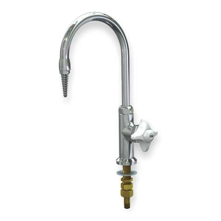 Watersaver Manual Laboratory Faucet, Single Hole Mount, Chrome 1 Hole L684