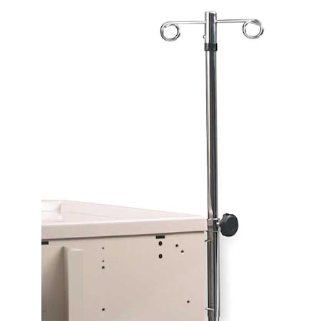 Metro IV Pole, 9 1/2 in W, Silver, Mounting Hardware MBA667