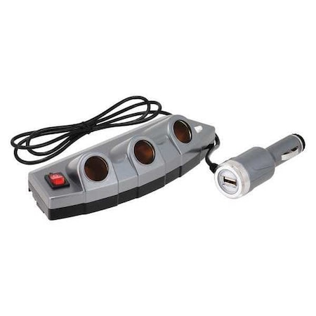 Bell Power Strip And USB Power Port, 3 Outlet 39256-8