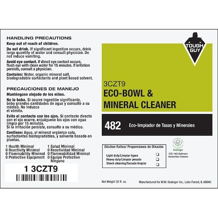 Tough Guy Secondary Label, Black/White, Green 3CZT9