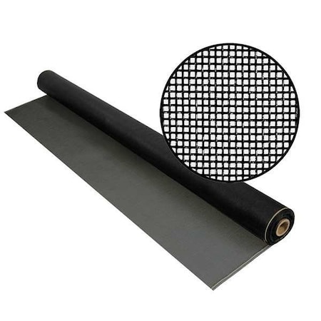 Phifer Replacement Screen, Fiberglass, 60 in W, 100 ft L, 0.013 in Wire Dia, Charcoal 3003520