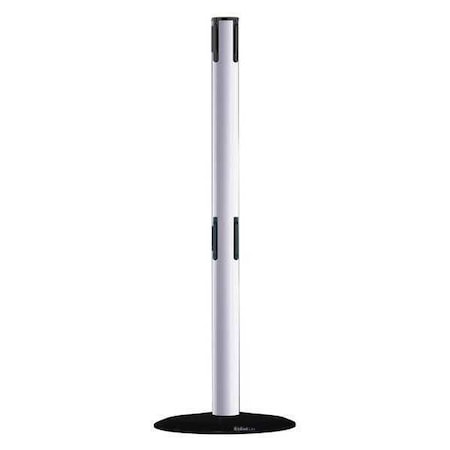 Tensabarrier Receiver Post, 38 In H, White 889T2B-33-32-RCV