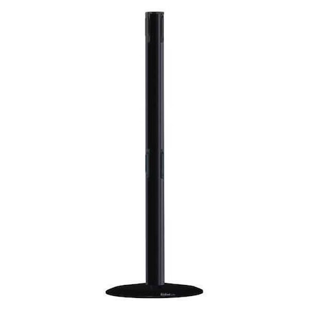 Tensabarrier Receiver Post, 38 In H, Black 889T2B-33-33-RCV