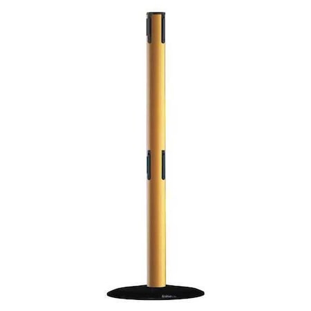 Tensabarrier Receiver Post, 38 In H, Yellow 889T2B-33-35-RCV