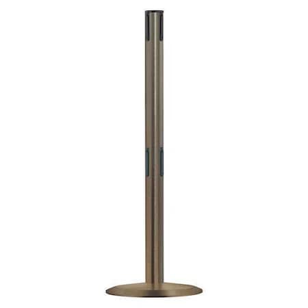 Tensabarrier Receiver Post, 38 In H, Satin Chrome 889T2U-3S-3S-RCV