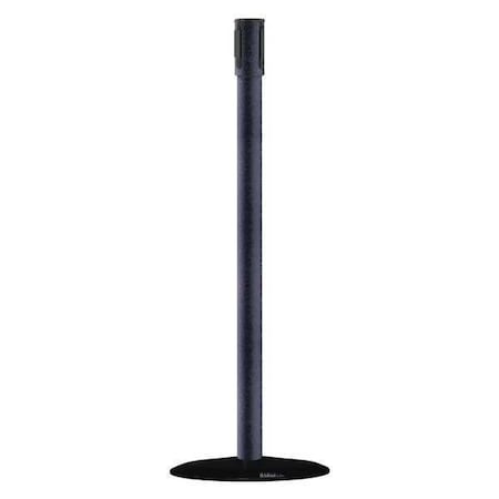 Tensabarrier Receiver Post, 38 In H, Black Wrinkle 890B-33-89-89-RCV