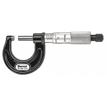 Starrett Micrometer Outside T436.1XRL-1