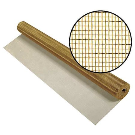 Phifer Replacement Screen, Copper/Zinc, 36 in W, 50 ft L, 0.011 in Wire Dia, Copper 3001826