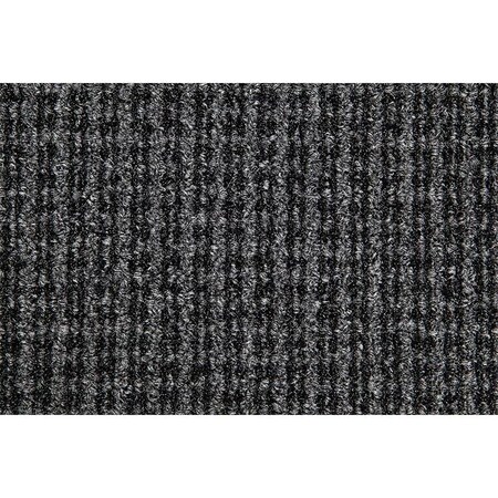 Crown Matting Technologies Entrance Mat, Black/Gray, 4 ft. W x OE 0046GY