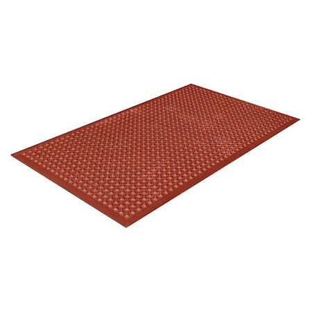 Crown Matting Technologies Drainage Mat, Nitrile, Raised Surface Rings, 3 ft. W x 5 ft. L, Terra Cotta WS CT35TC