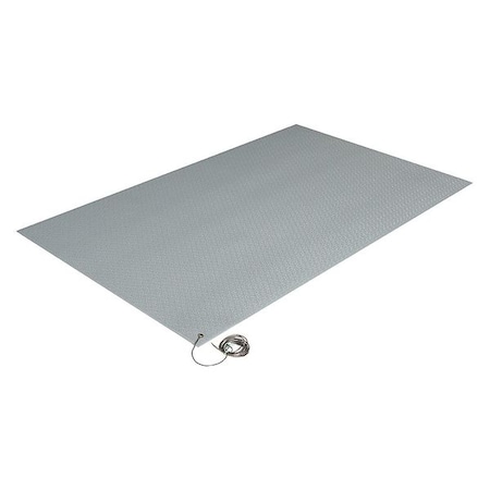 Crown Matting Technologies Antistatic Antifatigue Mat, 60 ft. L x 2 ft. W ZC83824GY