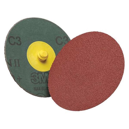 3M Cubitron Fiber Disc, No Hole, 3 in. Dia., 80 7010299903