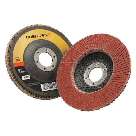3M Cubitron Flap Disc, T27, 4-1/2in. x 7/8in., 60 7000148182