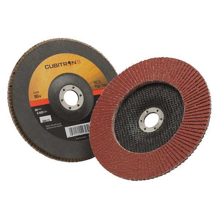 3M Cubitron Flap Disc, T27, 7in. x 7/8in., 80 60440273484