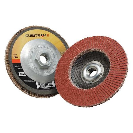 3M Cubitron Flap Disc, T29, 4-1/2in. x 5/8-11, 80 7100031307