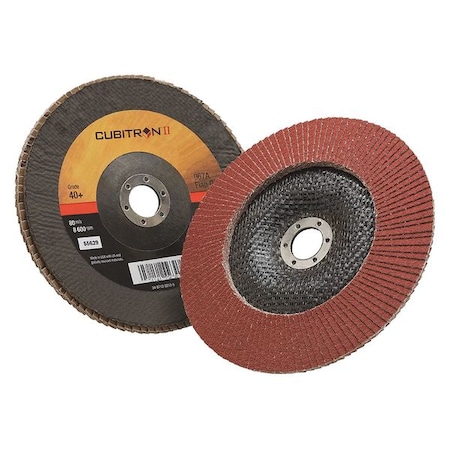 3M Cubitron Flap Disc, T29, 7in. x 7/8in., 40 7000148190