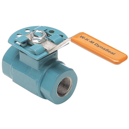 Wkm Dynaseal 1" FNPT Carbon Steel Ball Valve Inline 1-F-B138-CS-42-CS-WR