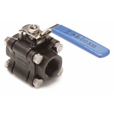 Navco 1" FNPT Carbon Steel Ball Valve Inline 1-S30-CS-316-HL