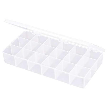 Flambeau Compartment Box with 18 compartments, Plastic, 1 3/8 in H x 4 in W T200