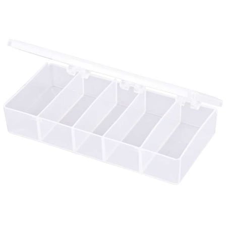 Flambeau Compartment Box with 5 compartments, Plastic, 1 3/8 in H x 3-3/16 in W T215