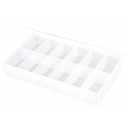 Flambeau Compartment Box with 12 compartments, Plastic, 1 3/4 in H x 6-3/16 in W T602