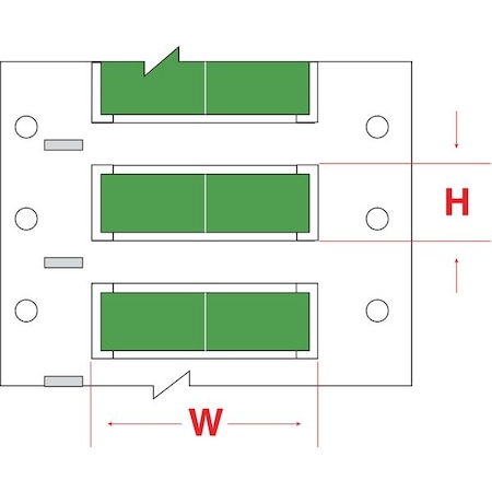 BRADY Write On Green Wire Marker Sleeves, PermaSleeve(R) Polyolefin, PS-250-2-GR-S-2 PS-250-2-GR-S-2