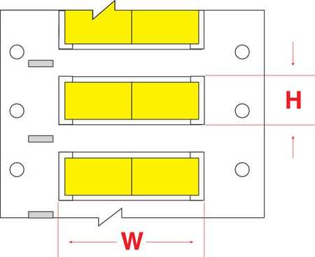 BRADY Write On Yellow Wire Marker Sleeves, PermaSleeve(R) Polyolefin, HX-1000-2-YL-J-2 HX-1000-2-YL-J-2