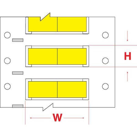 BRADY Write On Yellow Wire Marker Sleeves, PermaSleeve(R) Polyolefin, HX-1000-2-YL-J-2 HX-1000-2-YL-J-2