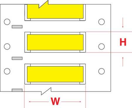 BRADY Write On Yellow Wire Marker Sleeves, PermaSleeve(R) Polyolefin, PS-187-2-YL-SC PS-187-2-YL-SC
