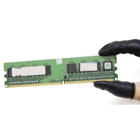 Condor Static Dissipative Finger Cots, Latex, 3 mil Thickness, Black, S, 720 PK 30D252