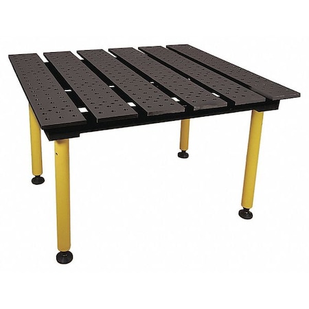 Buildpro Welding Table, 47W, 38D, Cap 2600, Nitrited TMQA54738