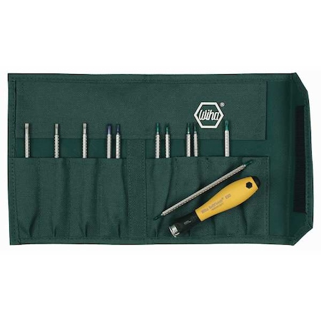 Wiha Slotted, Phillips, Torx Bit 8 1/2 in, Drive Size: 4 mm