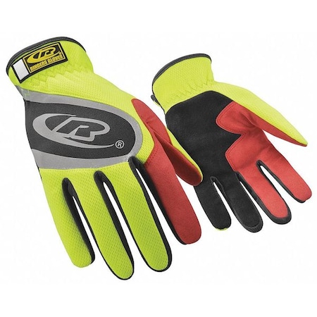 Ringers Gloves Turbo Plus Mechanics Gloves, Synthetic Leather Palm, Polyester Mesh Back, 2XL 118-12