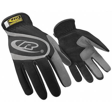 Ringers Gloves Mechanics Gloves, Synthetic Leather Palm, 2XS, Black 113-06