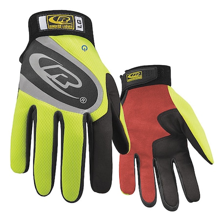Ringers Gloves Turbo Plus Mechanics Gloves, Synthetic Leather Palm, Polyester Mesh Back, XL 138-11