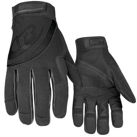 Ringers Gloves Rescue Gloves, Synthetic Leather Palm, Secure Fit Cuff, Synthetic Leather and Spandex, Black, Size L 353-10