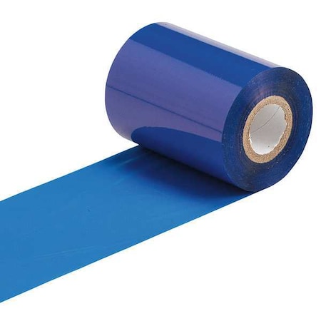 Brady Thermal Transfer Printer Ribbon, 3-17/64" W, 984 ft. L, Blue R4402-BL