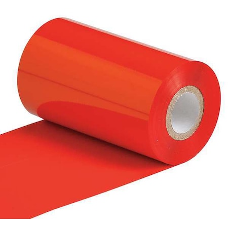 Brady Thermal Transfer Printer Ribbon, 4-21/64" W, 984 ft. L, Red R4407-RD