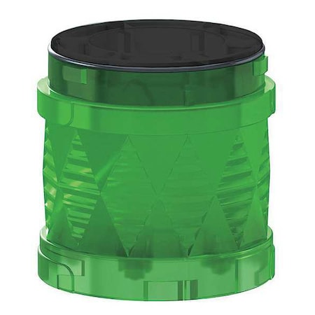 Schneider Electric Tower Light Module, 24V AC, 24V DC, Green, 60 mm Dia., 3 1/2 in Height, LED, XVU Series XVUC23