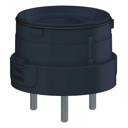 Schneider Electric Mounting Plate, 110 to 240V AC, 24V AC/DC, Black, 2 3/8 in Dia., 3 1/2 in Height, XVU Series XVUZ01